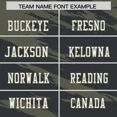 Black Olive Scratch Pattern Authentic Football Jersey 3