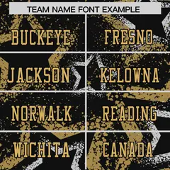 Black Olive-White Star Pattern Authentic Football Jersey 3