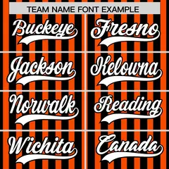 Black Orange American Flag Graffiti Baseball Jersey 3