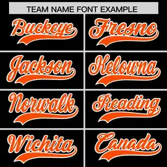 Black Orange American Flag Raglan Baseball Jersey 3