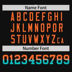 Black Orange-Aqua Gradient Side Baseball Jersey 4