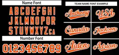 Black Orange Authentic Pullover Baseball Jersey 3