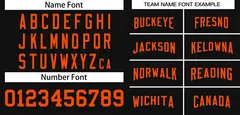 Black Orange-Black Classic Authentic Football Jersey 3