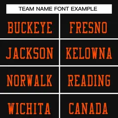 Black Orange-Black Classic Style Mesh Football Jersey 3