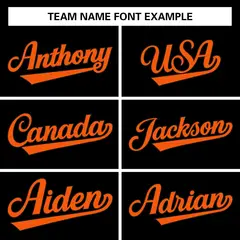 Black Orange-Black Varsity Full-Snap Letterman Jacket 4