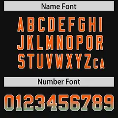 Black Orange Bright Green Gradient Sides Football Jersey 4