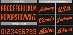 Black Orange Classic Sets Sports Basketball Jersey 4
