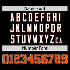 Black Orange Classic Sleeveless Baseball Jersey 4