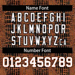 Black-Orange Crocodile Graffiti Pattern Baseball Jersey 4