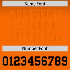 Black Orange Gradient Fashion Authentic Football Jersey 4