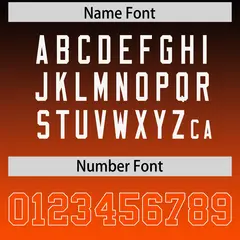 Black Orange Gradient Side Pattern Authentic Football Jersey 4