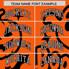 Black Orange Gray Halloween Bats Pumpkins Ghost Letterman Jacket 3