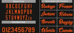 Black Orange Heal Classic Basketball Jersey Sets 4