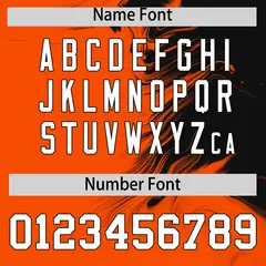 Black Orange Ink Pattern Authentic Baseball Jersey 4