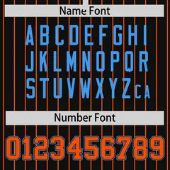 Black Orange Pinstripe Raglan Varsity Letterman Jacket 4
