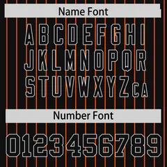 Black Orange Pinstripe Raglan Varsity Letterman Jacket 4