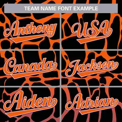 Black Orange-Purple Spotted Varsity Full-Zip Letterman Bomber Jacket 5