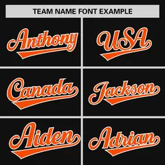 Black Orange Raglan Pullover Authentic Baseball Jersey 3