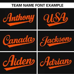 Black Orange Raglan Side Spot Pullover Baseball Jersey 3