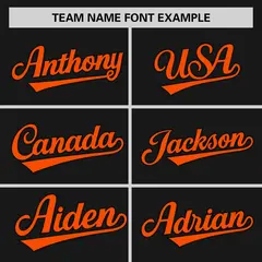 Black Orange Raglan Sleeves Authentic Baseball Jersey 3