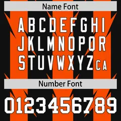 Black Orange Razr Stripe Graffiti Pattern Flag Football Jersey 4