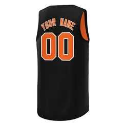 Black Orange Reversible Basketball Jersey for Men/Youth 4