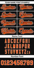 Black Orange San Francisco City Nightscape Baseball Jersey 3