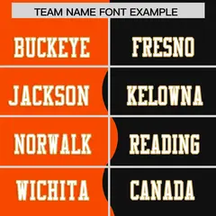 Black Orange Split Mesh Authentic Fashion Football Jersey 3