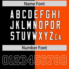 Black Orange Split Two Tone Authentic Football Jersey 4