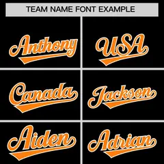 Black Orange Stripe Animals Graffiti Raglan Baseball Jersey 3