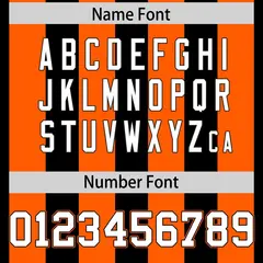 Black Orange Thick Stripe Authentic Football Jersey 4