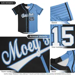 Black Orange Thick Striped Star Pattern Baseball Jersey 5