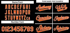 Black Orange-White Classic Authentic Baseball Jersey 3