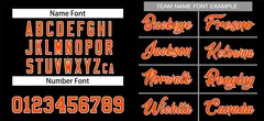 Black Orange-White Classic Authentic Baseball Jersey 3