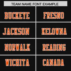 Black Orange-White Classic Authentic Football Jersey 3