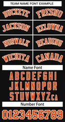 Black Orange-White Classic Basketball Jersey 2