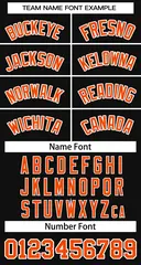 Black Orange-White Classic Basketball Jersey 2