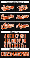 Black Orange-White Classic Basketball Jersey 3