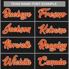 Black Orange-White Classic Casual Basketball Jersey 3
