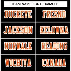 Black Orange-White Classic Style Authentic Football Jersey 3