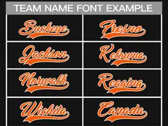 Black Orange-White Classic Style Hockey Jersey 3