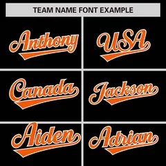 Black Orange-White Color Block Varsity Letterman Jacket 3