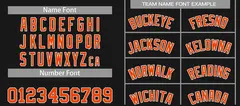 Black Orange-White Curved Classic Sets Basketball Jersey 4