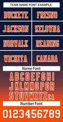 Black Orange-White Gradient Fashion Football Jersey 3
