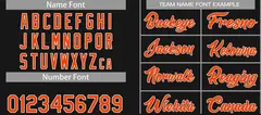 Black Orange-White Heal Classic Sets Basketball Jersey 4