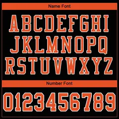 Black Orange-White Mesh Football Jersey 3
