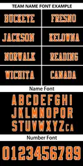 Black Orange-White Mesh Football Jersey 3