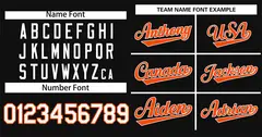 Black Orange-White Raglan Sleeves Baseball Jersey 3