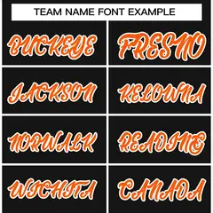 Black Orange-White Raglan Sleeves Waterproof Jacket 3