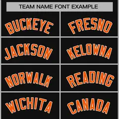 Black Orange White Raglan Varsity Full-Snap Letterman Jacket 3
